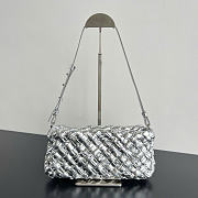 Bottega Veneta Kalimero Cha Cha Silver - 28.5x15x6cm - 1
