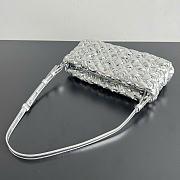 Bottega Veneta Kalimero Cha Cha Silver - 28.5x15x6cm - 4