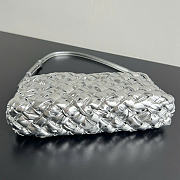 Bottega Veneta Kalimero Cha Cha Silver - 28.5x15x6cm - 3