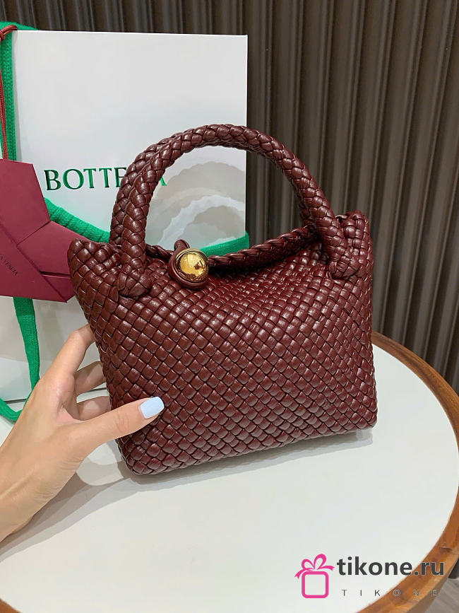 Bottega Veneta Small Tosca Burgundy - 20x16.5x7cm - 1