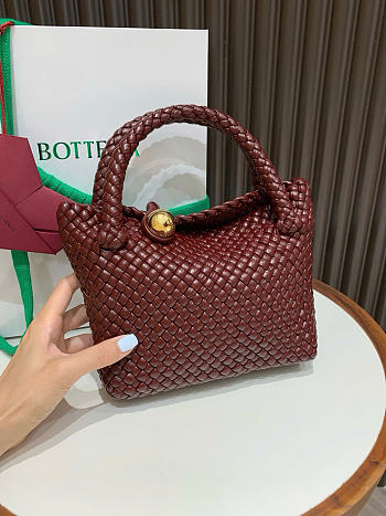 Bottega Veneta Small Tosca Burgundy - 20x16.5x7cm