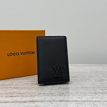 LV Pocket Organizer LV Aerogram Black M69979 - 7.5x11.1x1cm