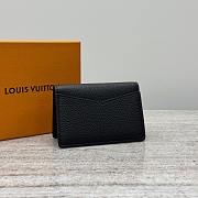 LV Pocket Organizer LV Aerogram Black M69979 - 7.5x11.1x1cm - 6