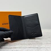 LV Pocket Organizer LV Aerogram Black M69979 - 7.5x11.1x1cm - 2