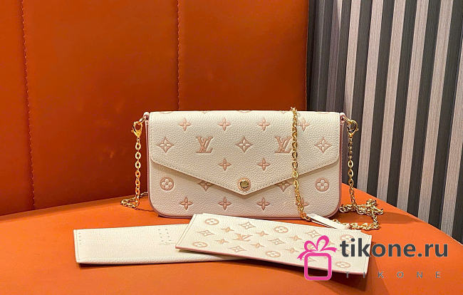 LV Felicie Pochette Monogram Empreinte Leather Eden M14968 - 21x12x3cm - 1