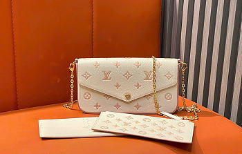 LV Felicie Pochette Monogram Empreinte Leather Eden M14968 - 21x12x3cm