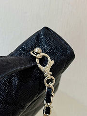 Chanel Long Vanity With Chain Grained Calfskin Black - 19x14x5cm - 3