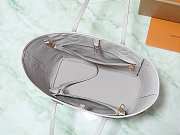 LV Neverfull MM Monogram Empreinte Leather Brume Gray M13758 - 31x28x14cm - 4