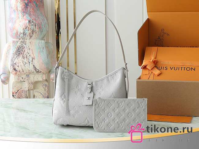 LV CarryAll PM Monogram Empreinte Leather Brume Gray M12917 - 29x24x12cm - 1