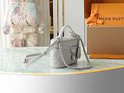 LV Vanity Chain Pouch Monogram Empreinte Leather Brume Gray M13593 - 11.5x6.5x19cm - 3