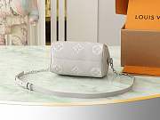 LV Speedy Bandouliere 20 Bicolor Monogram Empreinte Gray M14207 - 13.5x12x20.5cm - 4