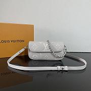 LV Wallet On Chain Ivy Bicolor Monogram Empreinte Leather Gray M14225 - 23.5x12x4.3cm - 1