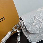 LV Wallet On Chain Ivy Bicolor Monogram Empreinte Leather Gray M14225 - 23.5x12x4.3cm - 2