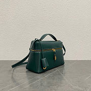 Loro Piana Extra Bag L27 Smooth Calfskin New Petrolio 705G - 27x16x10cm - 4