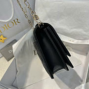 My Dior Top Handle Bag Black Cannage Lambskin - 24x15x6.5cm - 6
