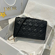 My Dior Top Handle Bag Black Cannage Lambskin - 24x15x6.5cm - 3
