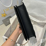 My Dior Top Handle Bag Black Cannage Lambskin - 24x15x6.5cm - 2