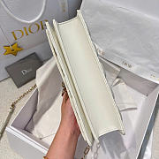 My Dior Top Handle Bag White Cannage Lambskin - 24x15x6.5cm - 5