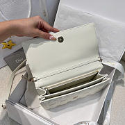 My Dior Top Handle Bag White Cannage Lambskin - 24x15x6.5cm - 4