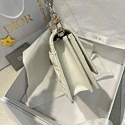 My Dior Top Handle Bag White Cannage Lambskin - 24x15x6.5cm - 2