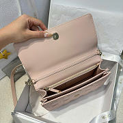 My Dior Top Handle Bag Light Pink Cannage Lambskin - 24x15x6.5cm - 4
