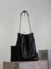 YSL Jamie Pochon In Lambskin Black - 34x26x2cm - 5