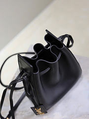 YSL Bucket Bag Leather Black - 24x18x7cm - 4