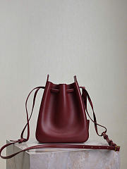 YSL Bucket Bag Leather Red - 24x18x7cm - 5