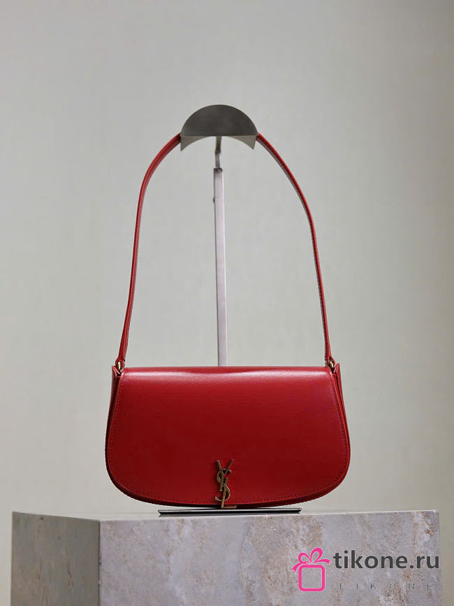 YSL Mini Voltaire In Box Saint Laurent Red - 21x11x4.5cm - 1