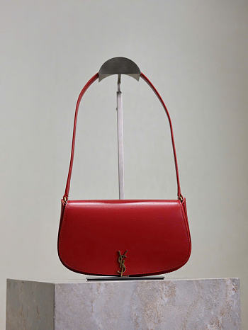 YSL Mini Voltaire In Box Saint Laurent Red - 21x11x4.5cm