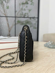 Chanel Clutch with Chain Mesh Shiny Lambskin Gold Tone Metal Black -  20x13x4.5cm - 6