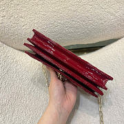 My Dior Mini Bag Red Patent Cannage Calfskin - 21x11.5x4.5cm - 6