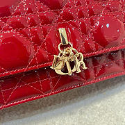 My Dior Mini Bag Red Patent Cannage Calfskin - 21x11.5x4.5cm - 4