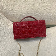 My Dior Mini Bag Red Patent Cannage Calfskin - 21x11.5x4.5cm - 2