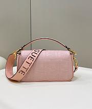 Fendi Baguette Pink Nappa Leather Bag Strap “ Baguette” - 27x15x6cm - 2