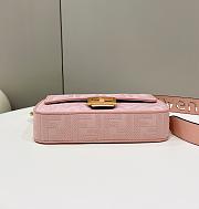 Fendi Baguette Pink Nappa Leather Bag Strap “ Baguette” - 27x15x6cm - 3