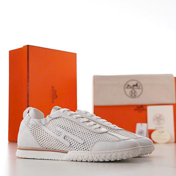 Hermes Jet Sneaker White