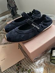 Plume Technical Suede Ballerinas Black - 5