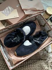 Plume Technical Suede Ballerinas Black - 3