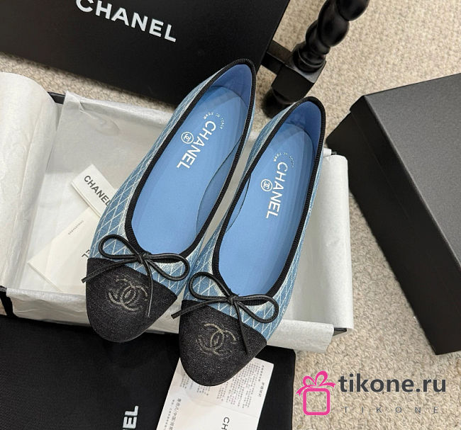 Chanel Ballet Flats Chanel Blue Denim - 1