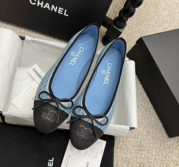 Chanel Ballet Flats Chanel Blue Denim
