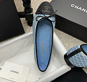 Chanel Ballet Flats Chanel Blue Denim - 5