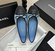 Chanel Ballet Flats Chanel Blue Denim - 2