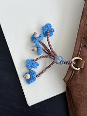 Miumiu Suede Bag with Trick Brown - 24×22×15cm - 2
