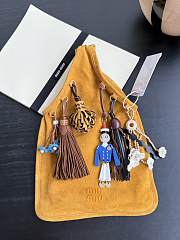 Miumiu Suede Bag with Trick Whiskey - 24×22×15cm - 1
