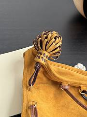 Miumiu Suede Bag with Trick Whiskey - 24×22×15cm - 2