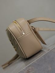 YSL Lou Belt Bag in Quilted Leather Beige - 15.5x10.5x5.5cm - 6