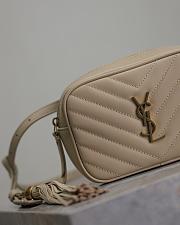 YSL Lou Belt Bag in Quilted Leather Beige - 15.5x10.5x5.5cm - 4
