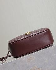 YSL Lou Belt Bag in Quilted Leather Burgundy - 15.5x10.5x5.5cm - 6