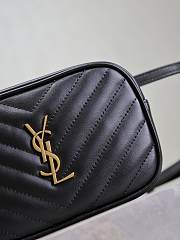 YSL Lou Belt Bag in Quilted Leather Black - 15.5x10.5x5.5cm - 5